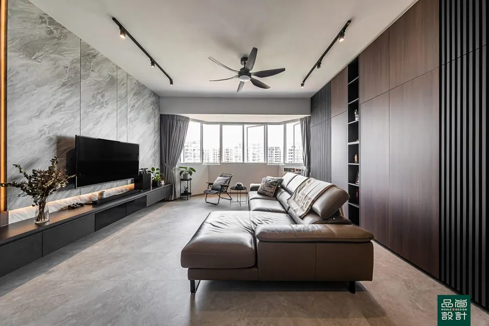Living room in Dunman Place 3 Bedroom — interior by Noble Interior Design