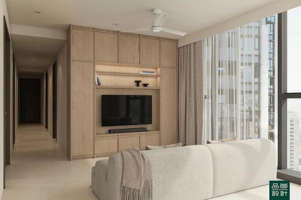 Living room in Parc Clematis 5 Bedroom — interior by Noble Interior Design