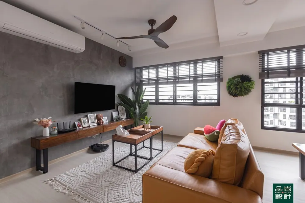 Living room in Fernvale Rivergrove 4-room — interior by Noble Interior Design