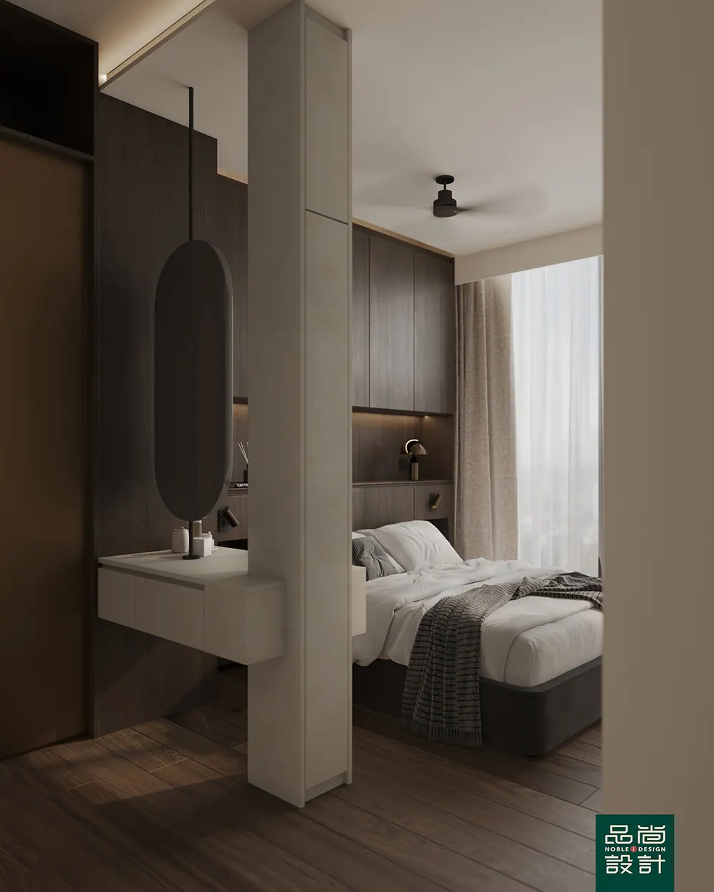 Master bedroom in Parc Clematis 5 Bedroom — interior by Noble Interior Design