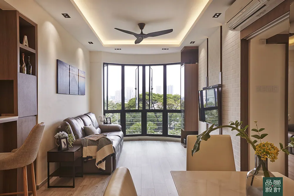 Living room in Fortune Jade 3 Bedroom — interior by Noble Interior Design