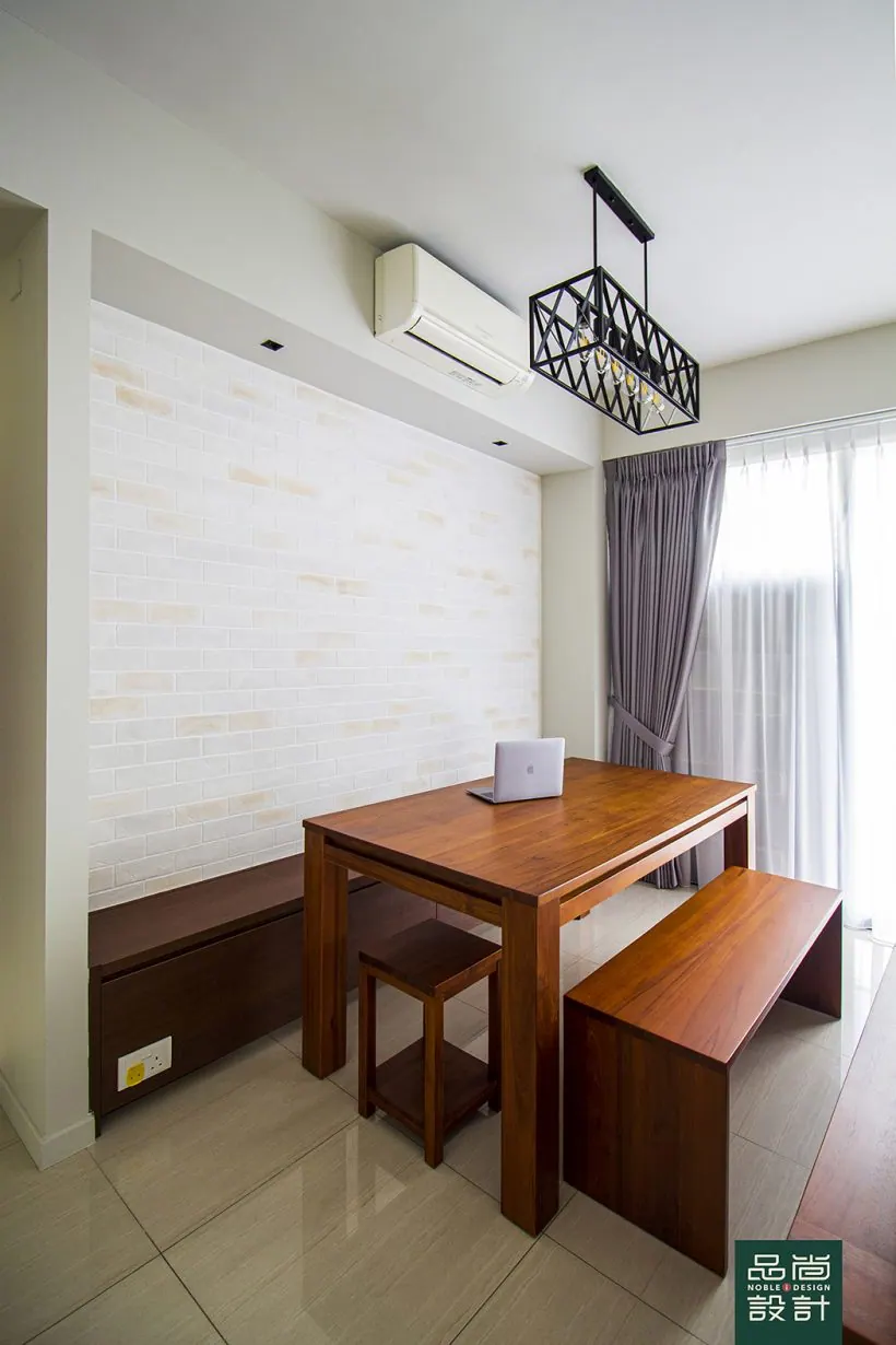 Dining area in Boathouse Residences 2 Bedroom — interior by Noble Interior Design