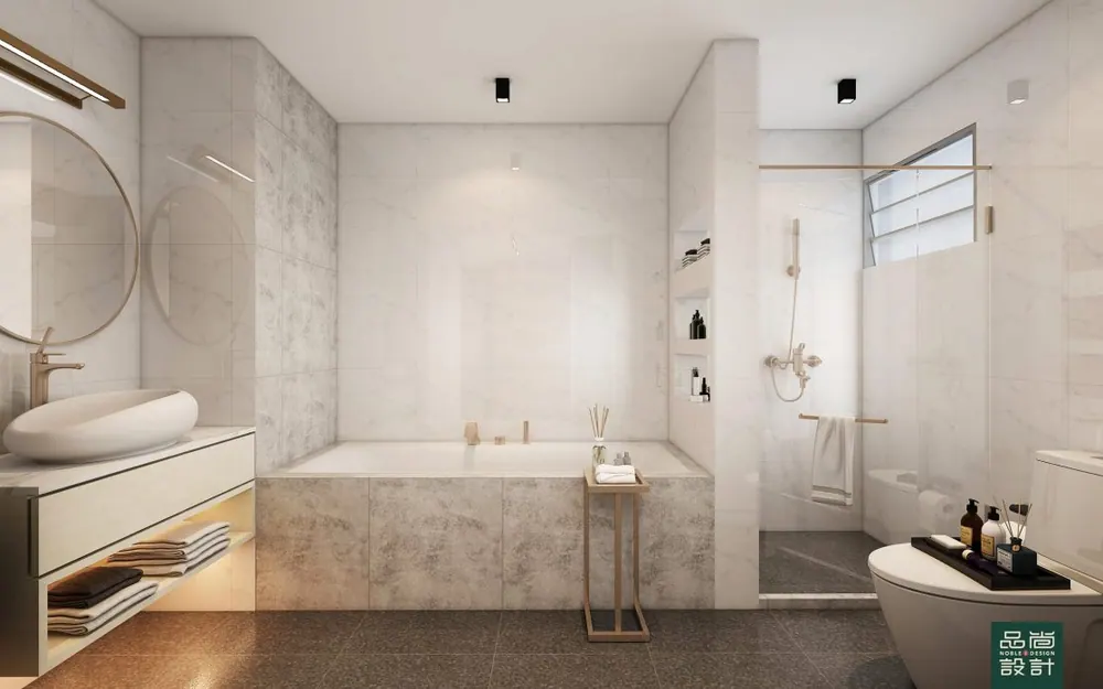 Bathroom in Jumbo Flat @ Bishan — interior by Noble Interior Design