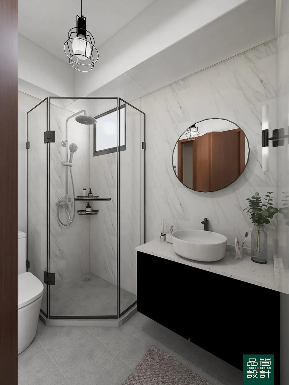 Bathroom in Alkaff Lakeview 4-room — interior by Noble Interior Design