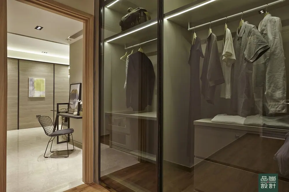 Wardrobe in Jervois Treasures 2 Bedroom — interior by Noble Interior Design