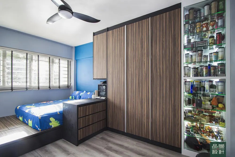 Bedroom in Jurong East 4-room — interior by Noble Interior Design