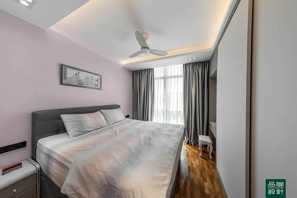 Master bedroom in Lilydale 3 Bedroom — interior by Noble Interior Design