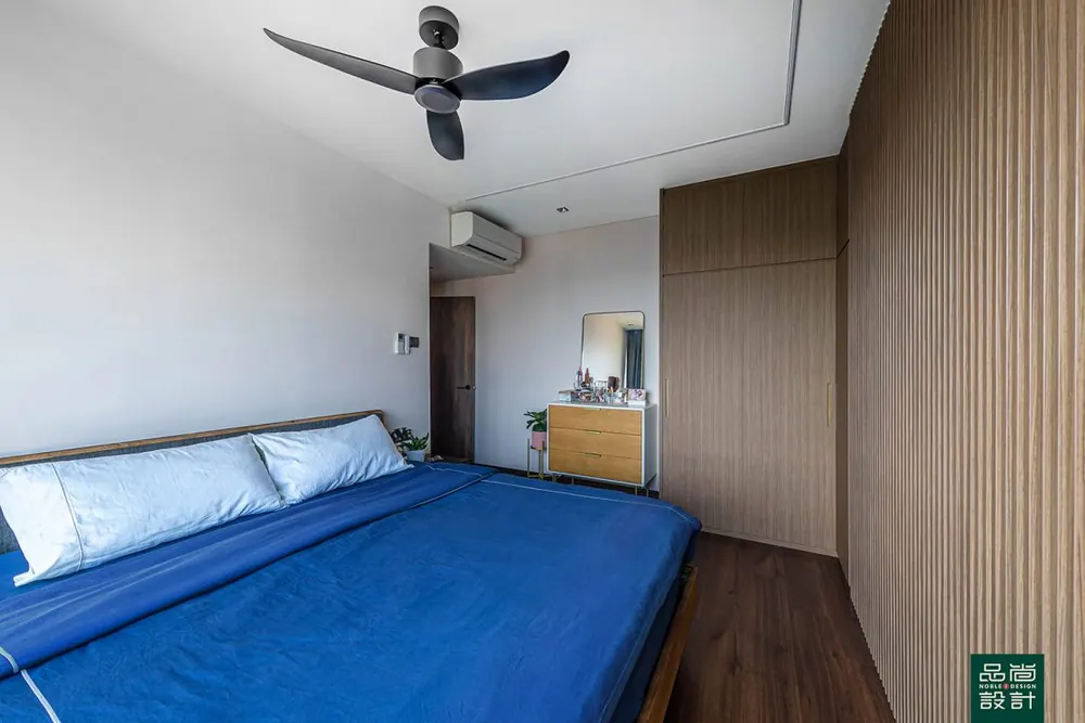 Master bedroom in Fortune Jade 3 Bedroom — interior by Noble Interior Design