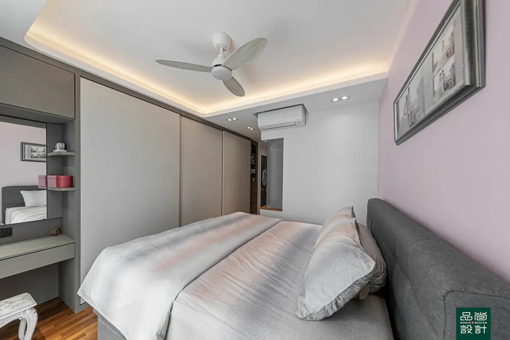 Master bedroom in Lilydale 3 Bedroom — interior by Noble Interior Design
