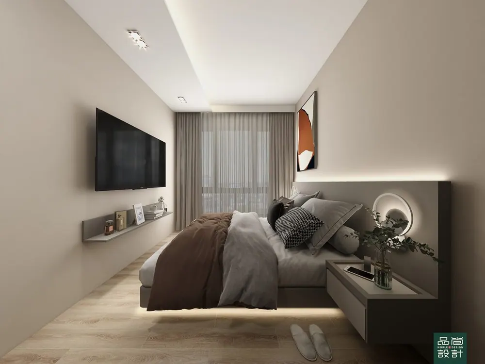 Master bedroom in Hundred Palms Residences 3 Bedroom — interior by Noble Interior Design