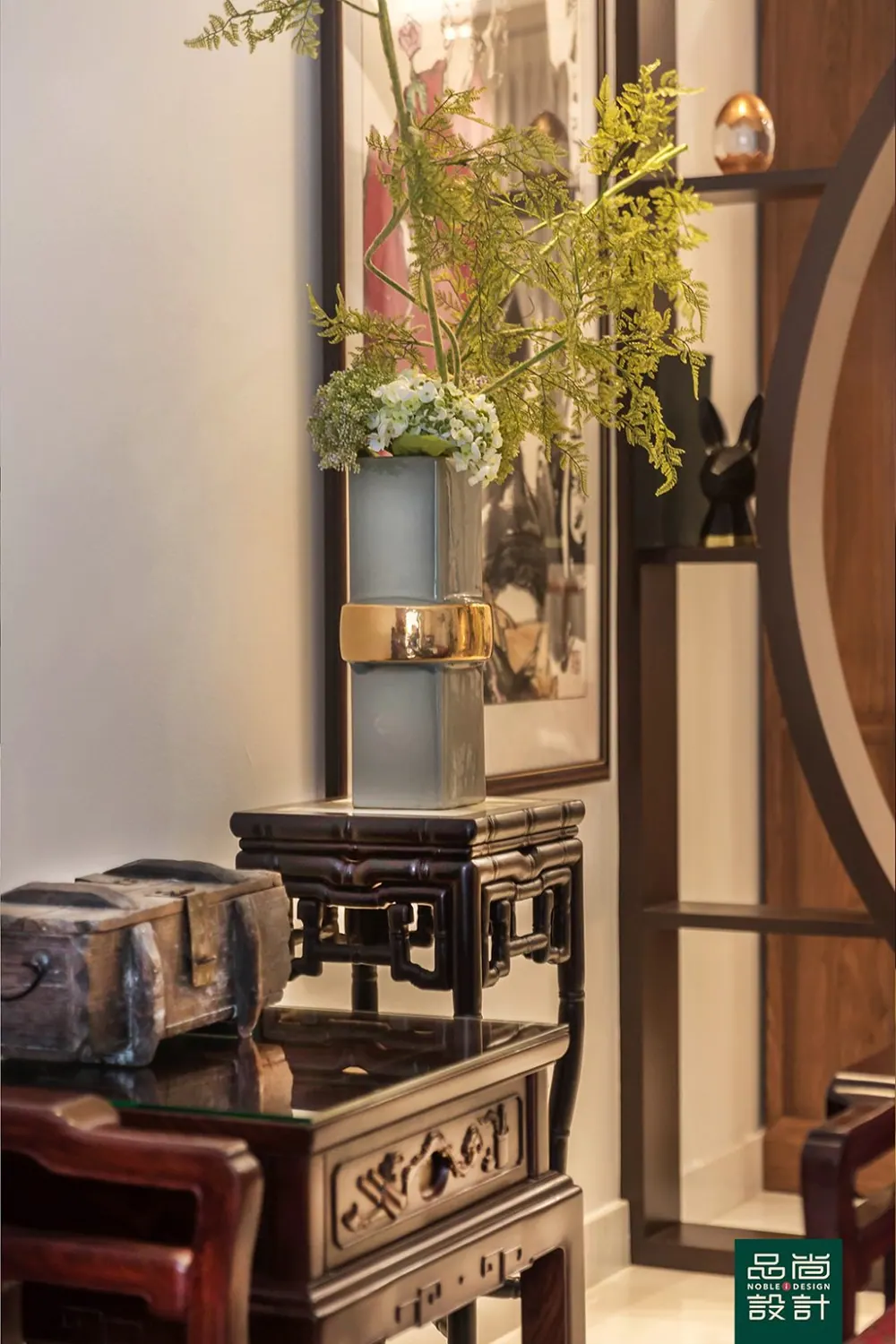 Living room in Hillcrest Villa — interior by Noble Interior Design