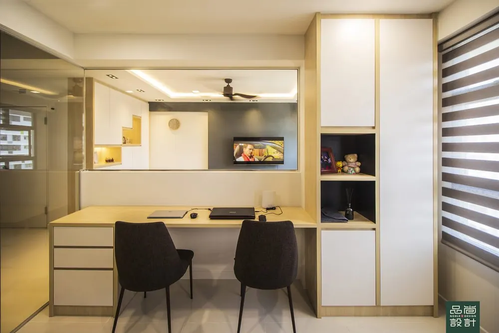 Study in Tampines Green Ridges 4-room — interior by Noble Interior Design