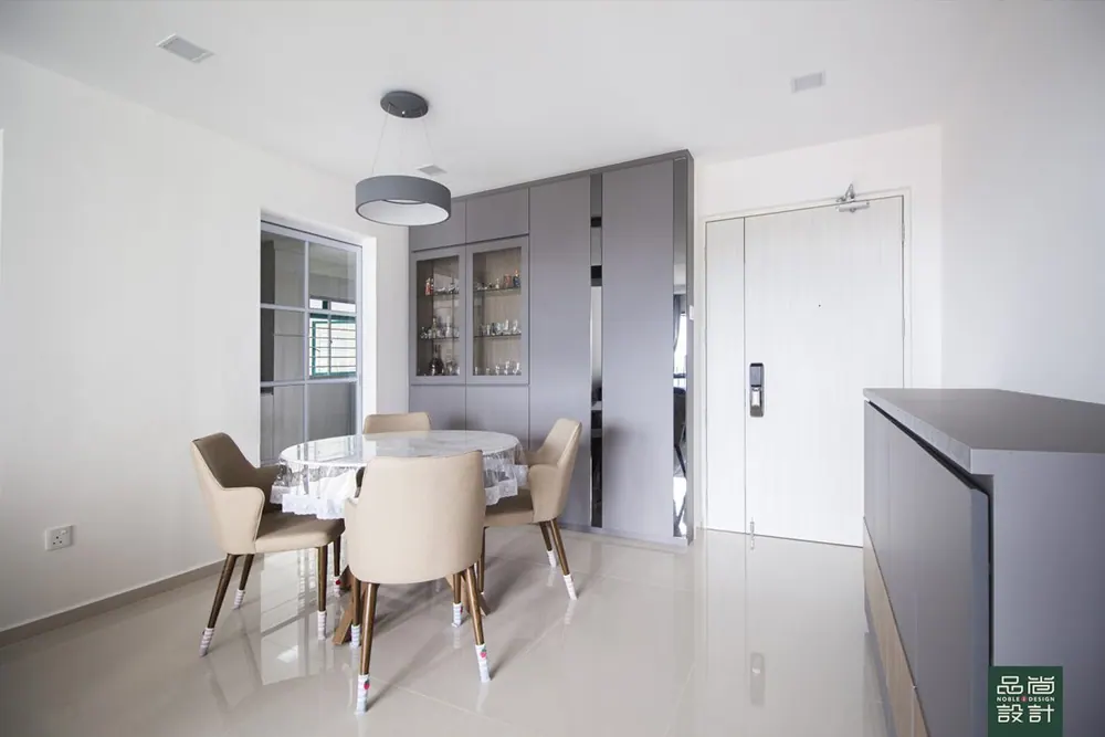 Dining area in Admiralty Dr 4-room — interior by Noble Interior Design