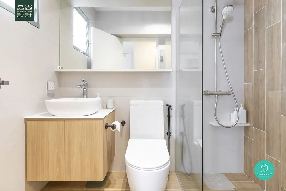 Bathroom in Farrer Park View 3-room — interior by Noble Interior Design