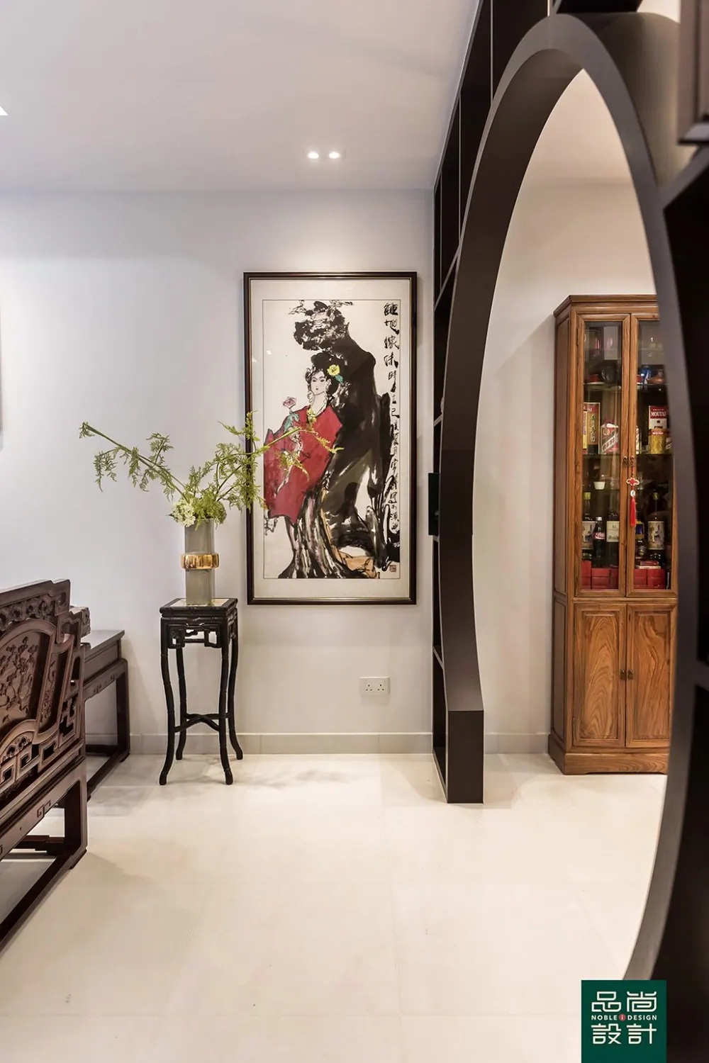 Living room in Hillcrest Villa — interior by Noble Interior Design