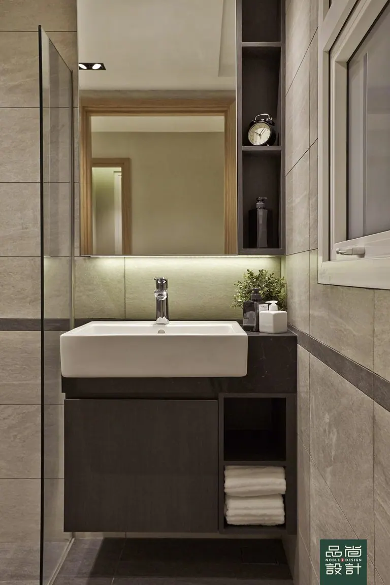Bathroom in Jervois Treasures 2 Bedroom — interior by Noble Interior Design