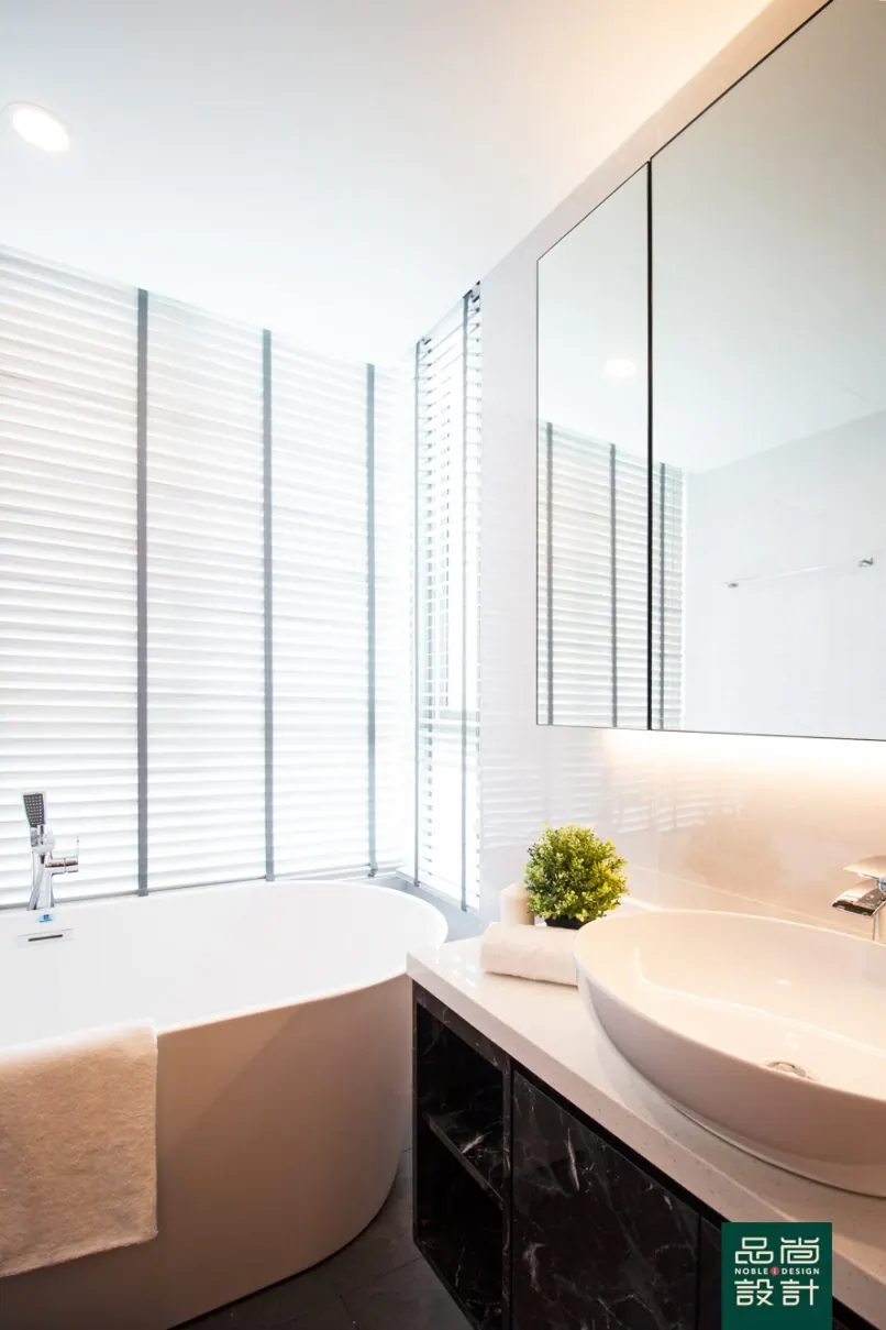 Bathroom in Kovan Melody 2 Bedroom — interior by Noble Interior Design