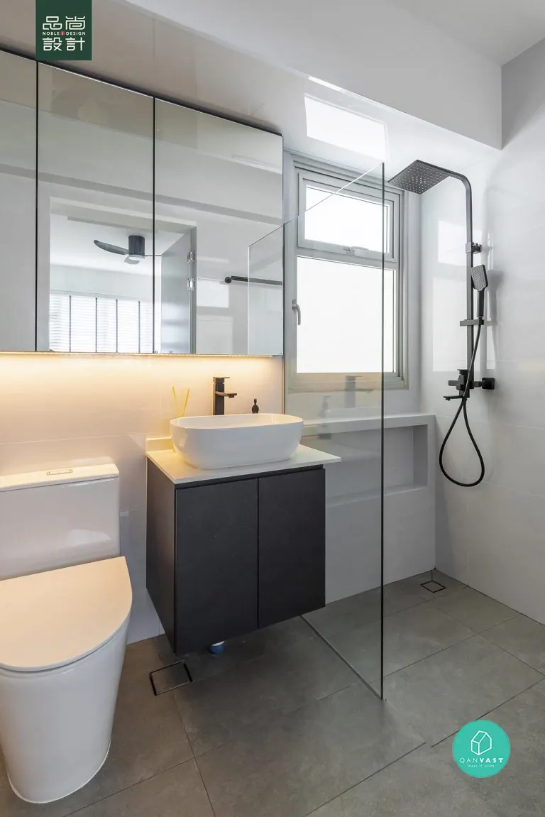 Bathroom in Tenteram Peak 4-room — interior by Noble Interior Design