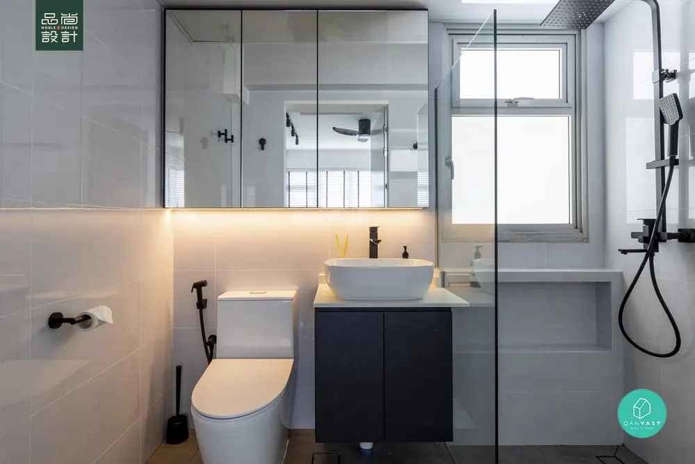 Bathroom in Tenteram Peak 4-room — interior by Noble Interior Design