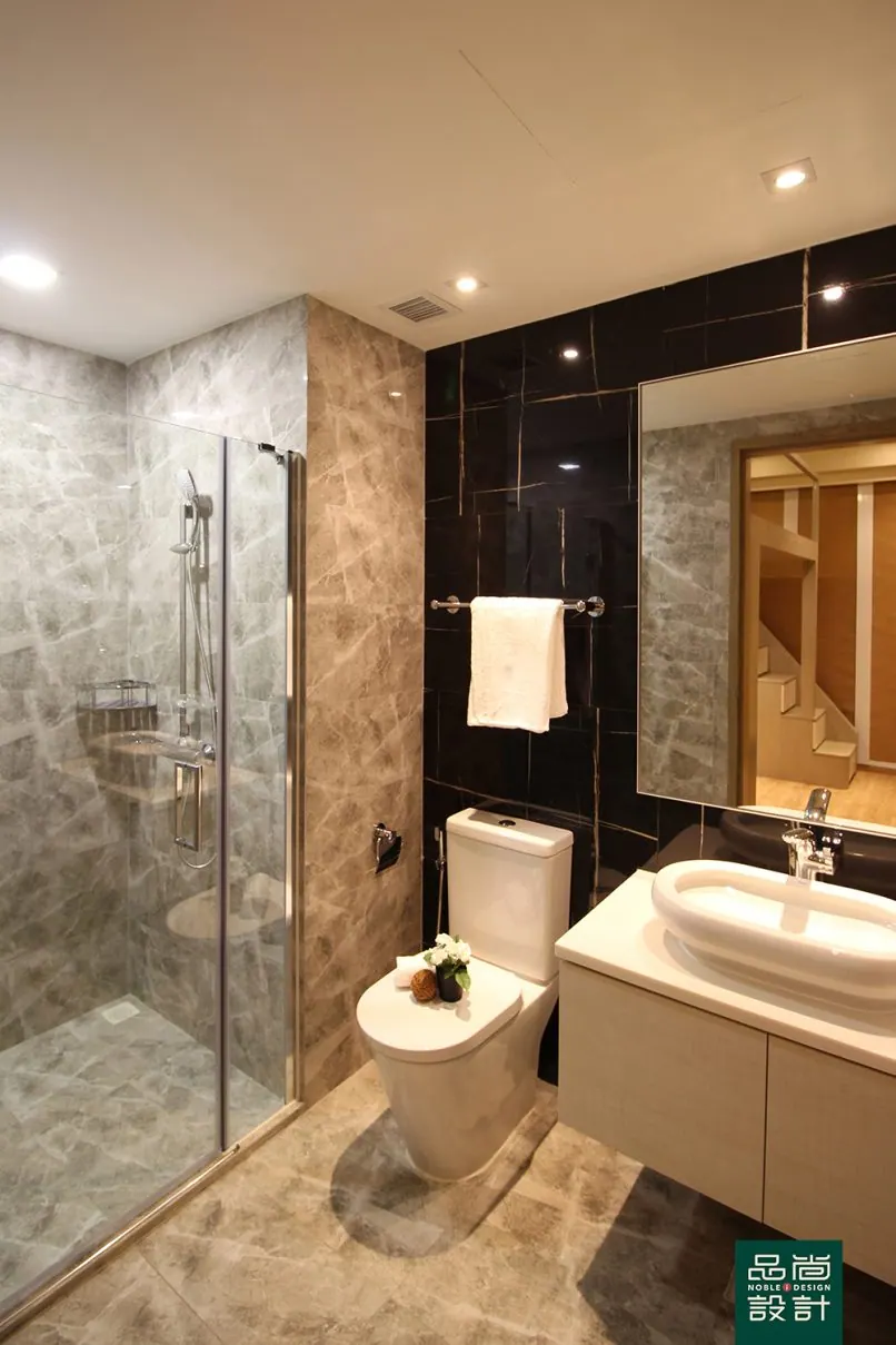 Bathroom in The Santorini 2 Bedroom — interior by Noble Interior Design