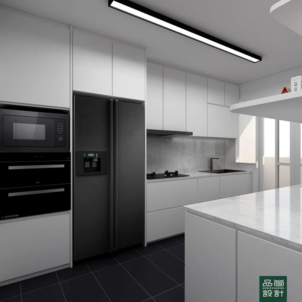 Kitchen in GreenVerge – More than just a BTO — interior by Noble Interior Design
