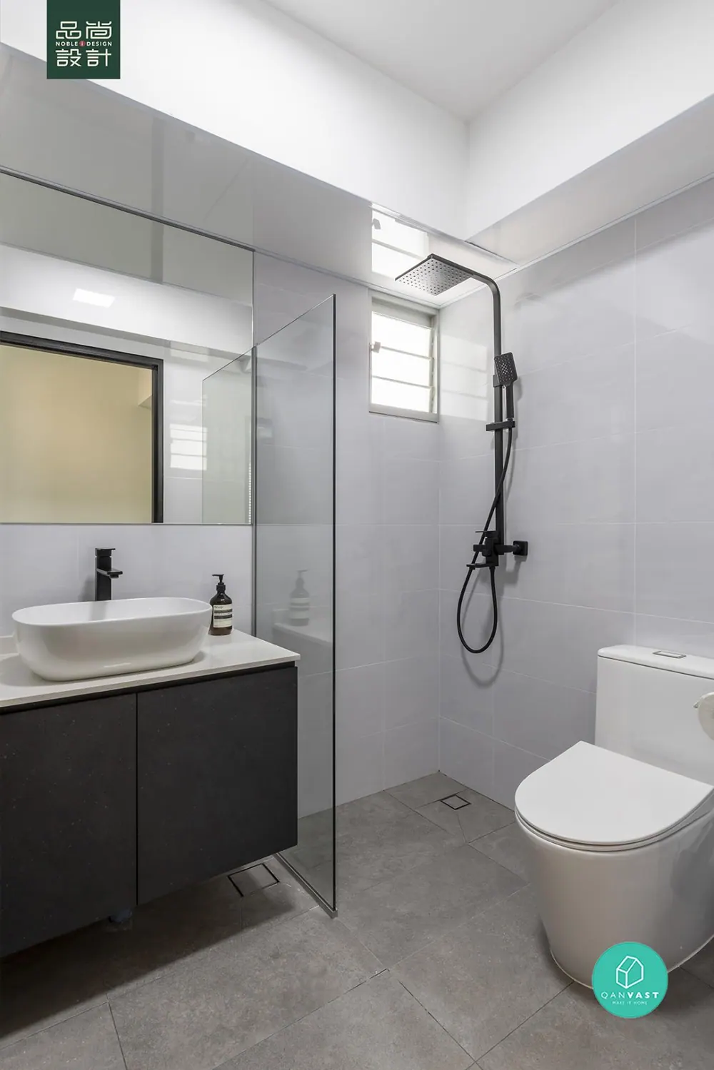 Bathroom in Tenteram Peak 4-room — interior by Noble Interior Design