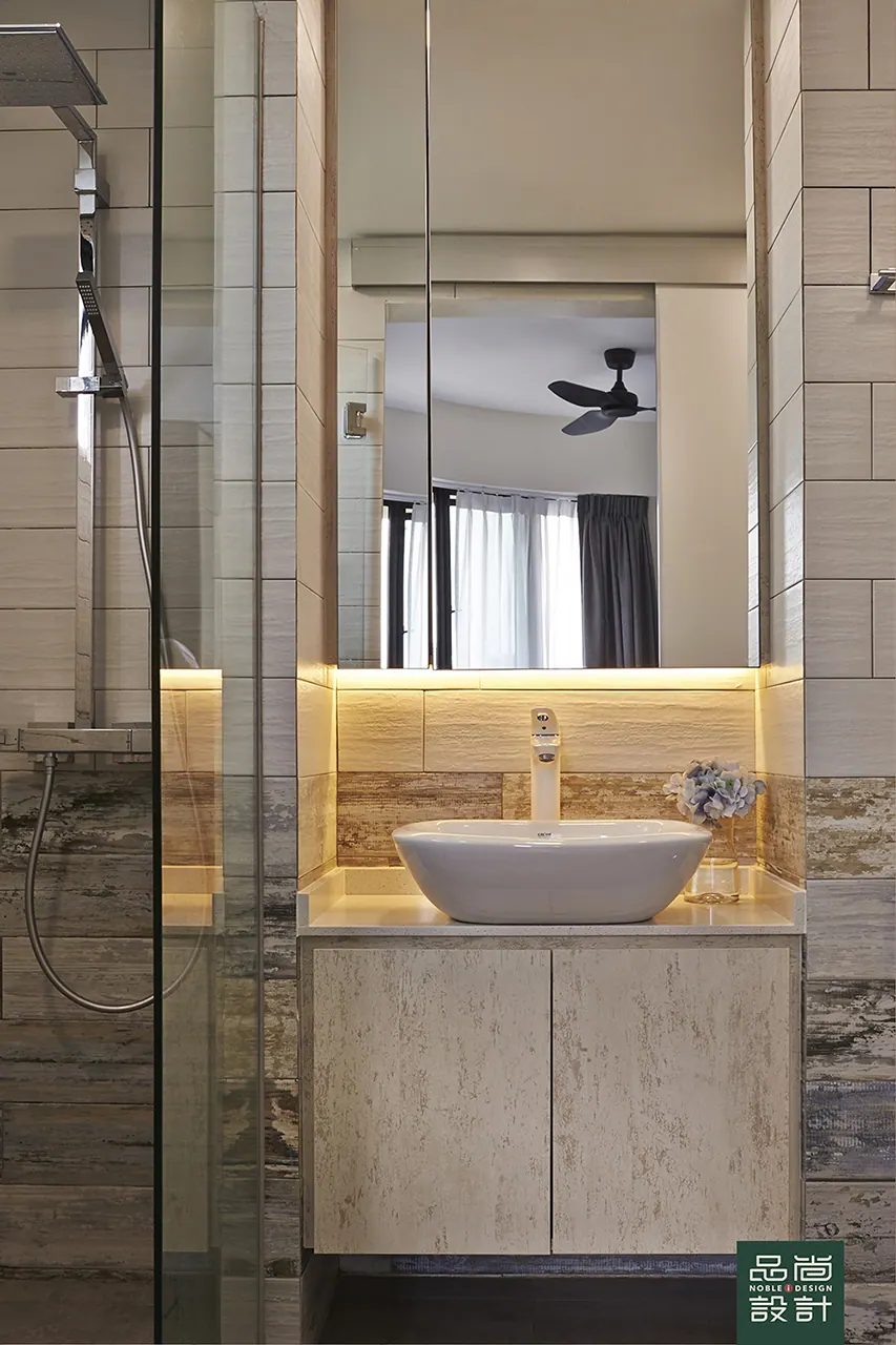 Bathroom in Fortune Jade 3 Bedroom — interior by Noble Interior Design