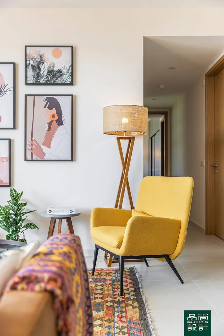 Living room in Twin VEW 4 Bedroom — interior by Noble Interior Design