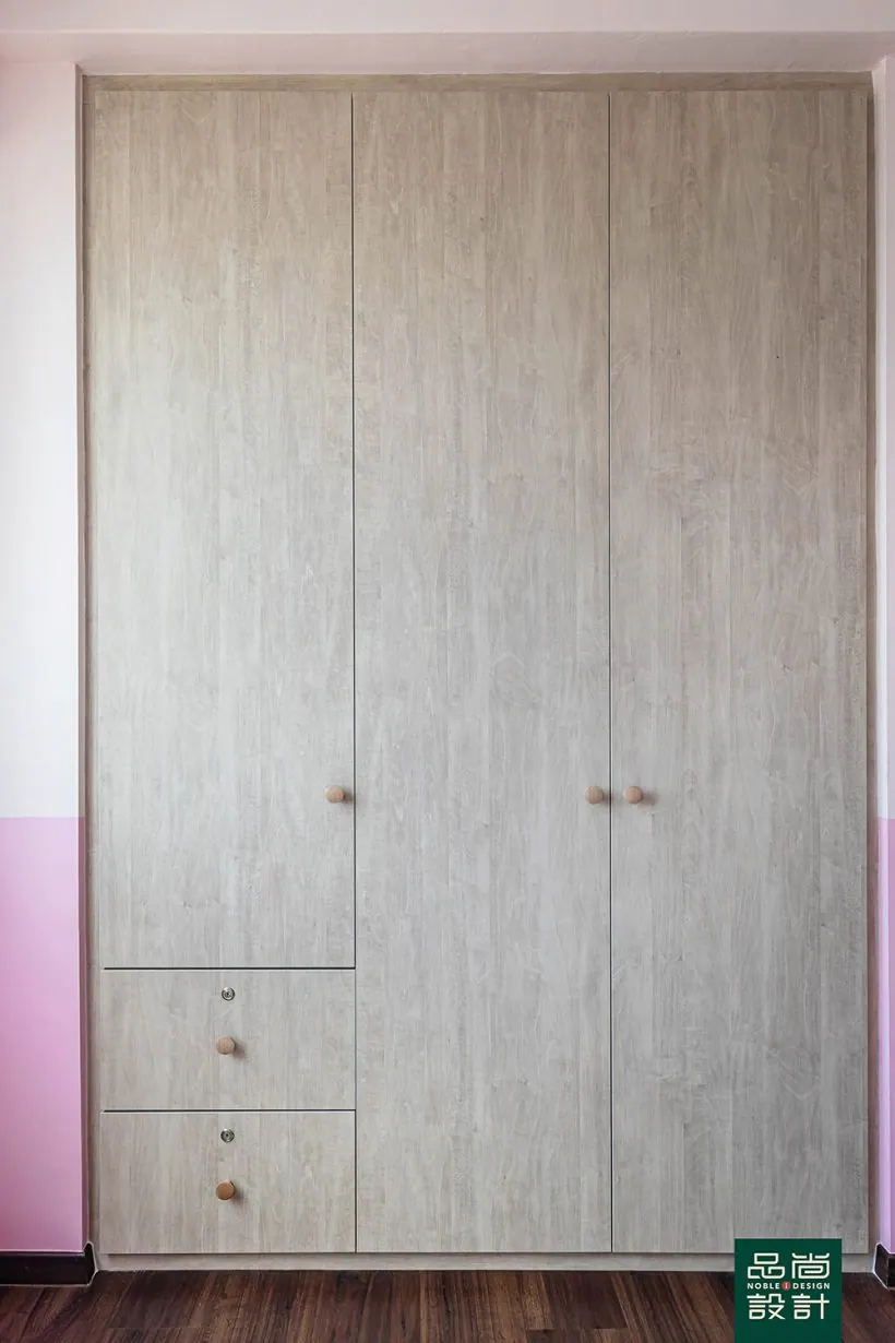 Wardrobe in Fortune Jade 3 Bedroom — interior by Noble Interior Design