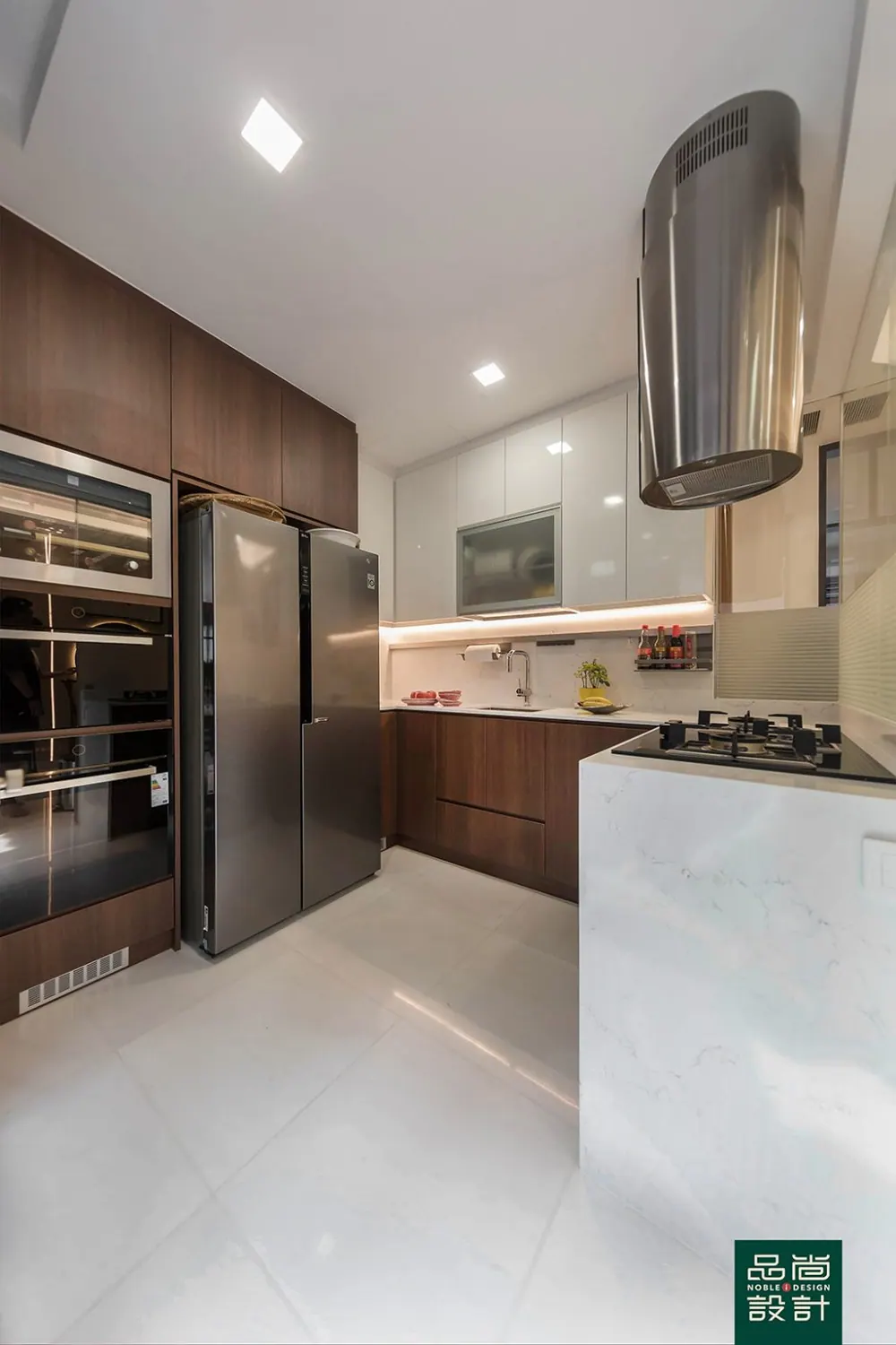 Kitchen in Hillcrest Villa — interior by Noble Interior Design