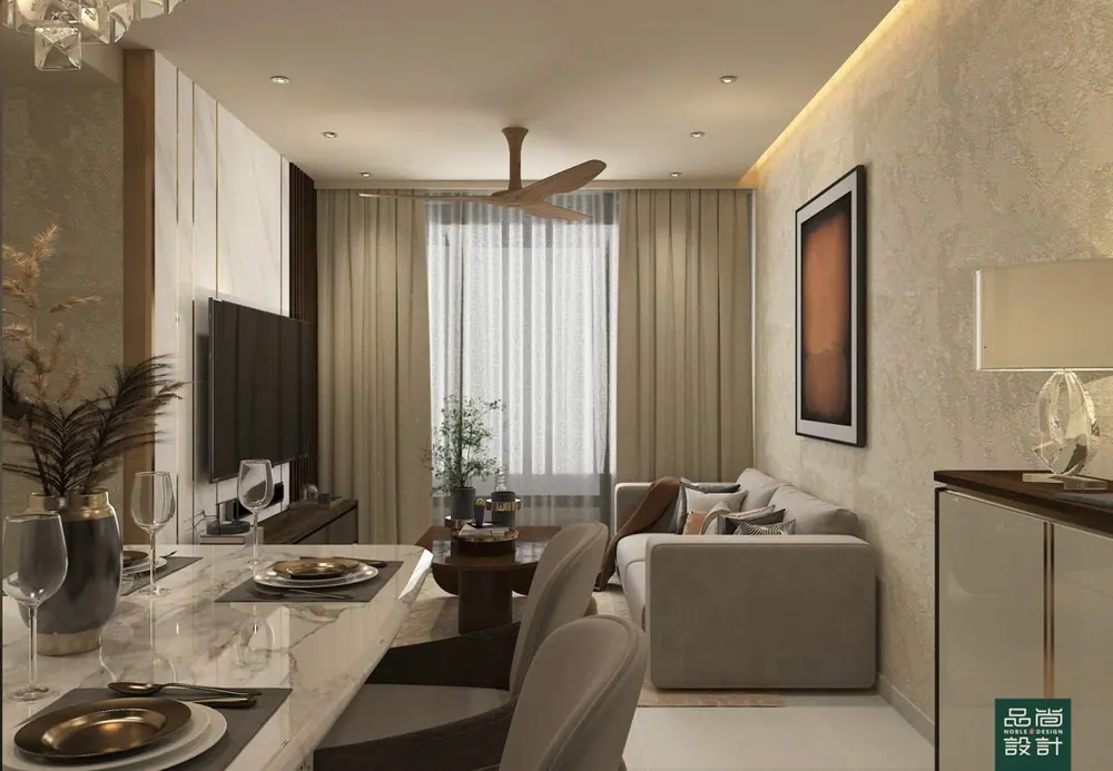 Living room in Stirling Residences 2+1 Bedroom — interior by Noble Interior Design