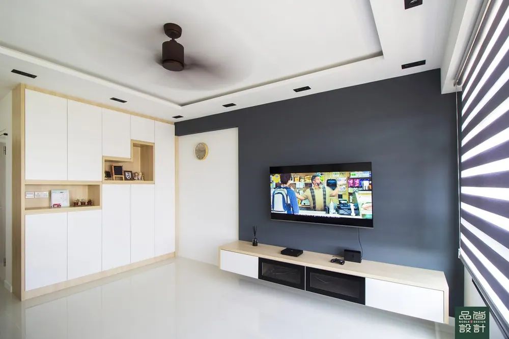 Living room in Tampines Green Ridges 4-room — interior by Noble Interior Design