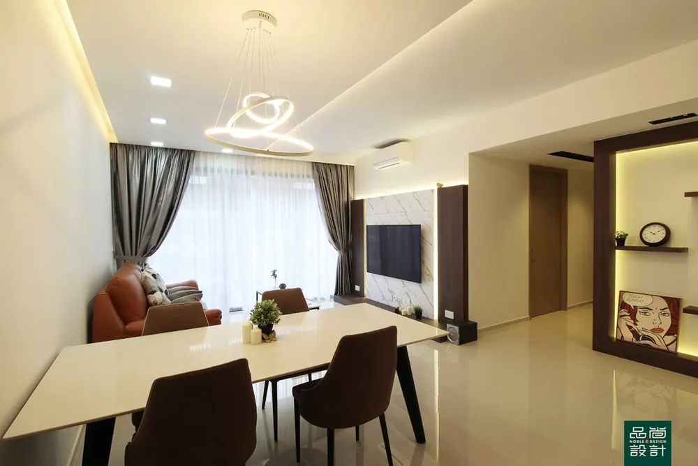 Living room in Westwood Residences 5 Bedroom — interior by Noble Interior Design