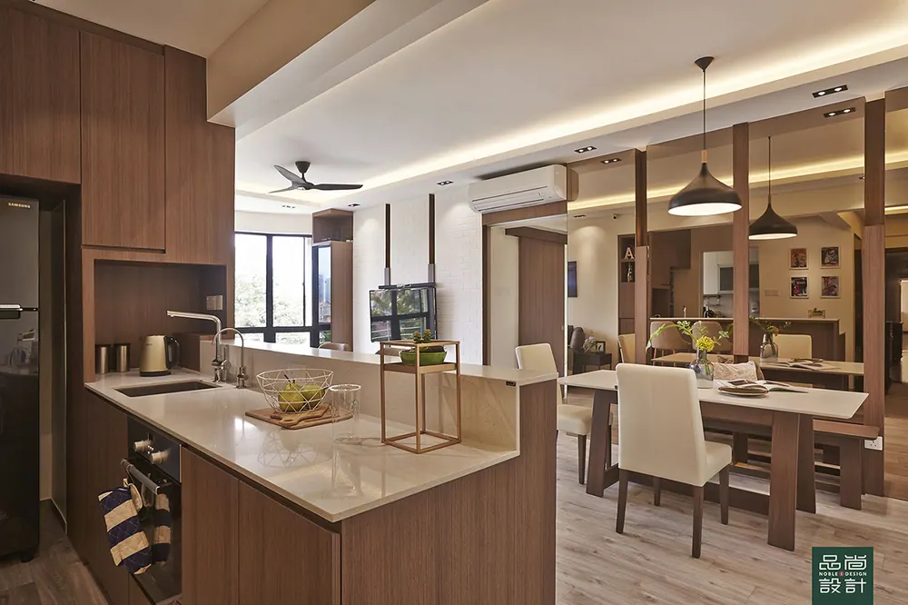 Living room in Fortune Jade 3 Bedroom — interior by Noble Interior Design