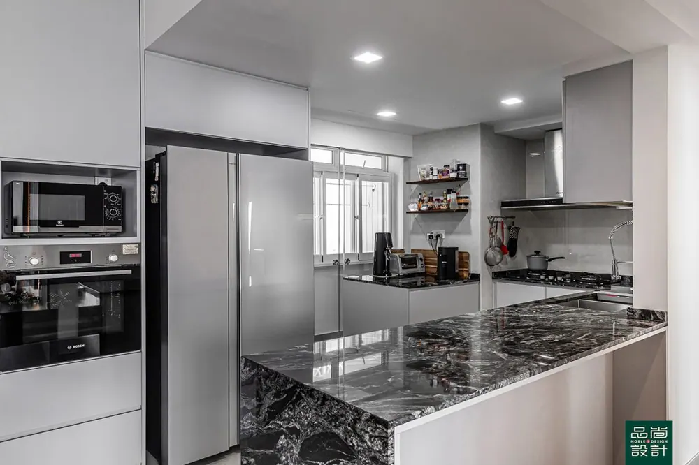 Kitchen in Dunman Place 3 Bedroom — interior by Noble Interior Design