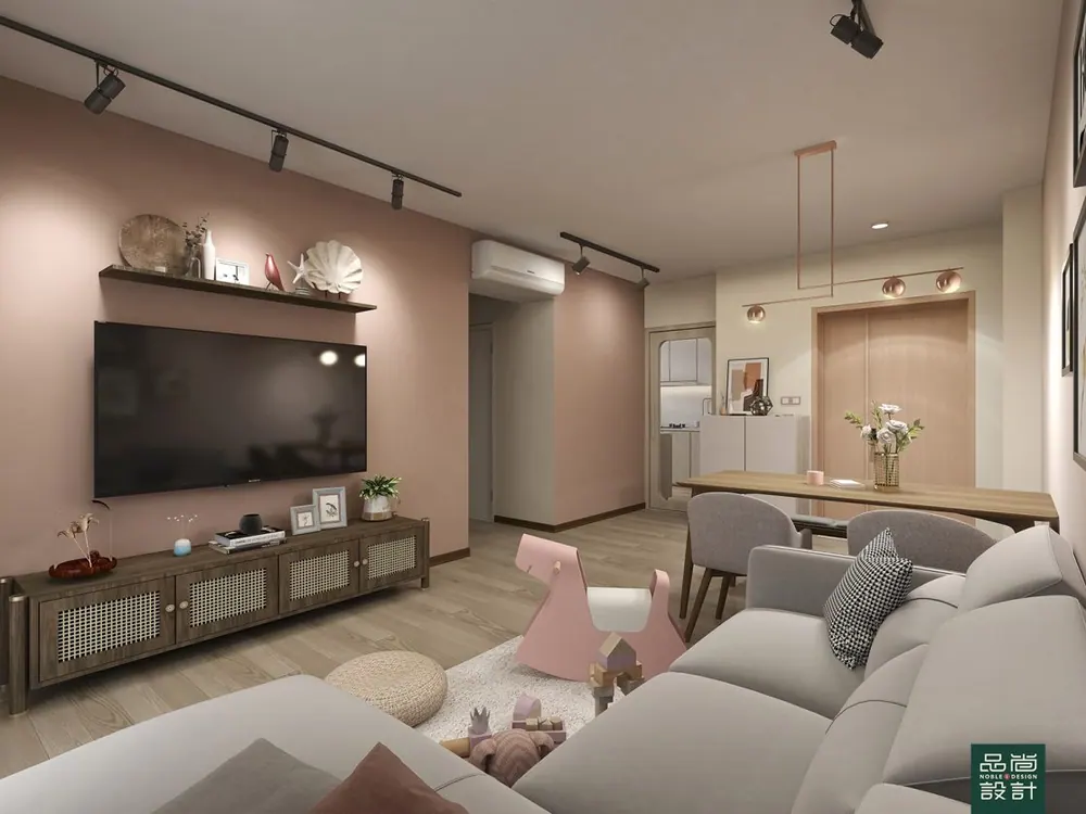 Living room in Alkaff Lakeview 4-room — interior by Noble Interior Design