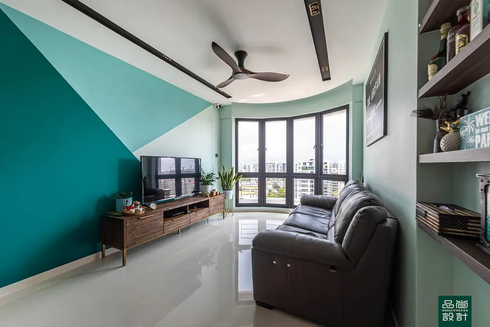 Living room in Fortune Jade 3 Bedroom — interior by Noble Interior Design