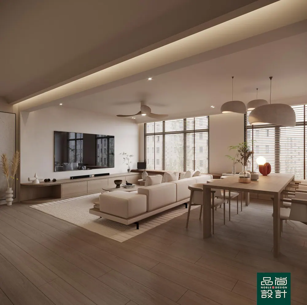 Living room in Fragrant Woods 5-room — interior by Noble Interior Design
