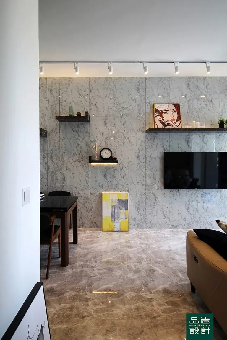 Living room in The Santorini 2 Bedroom — interior by Noble Interior Design