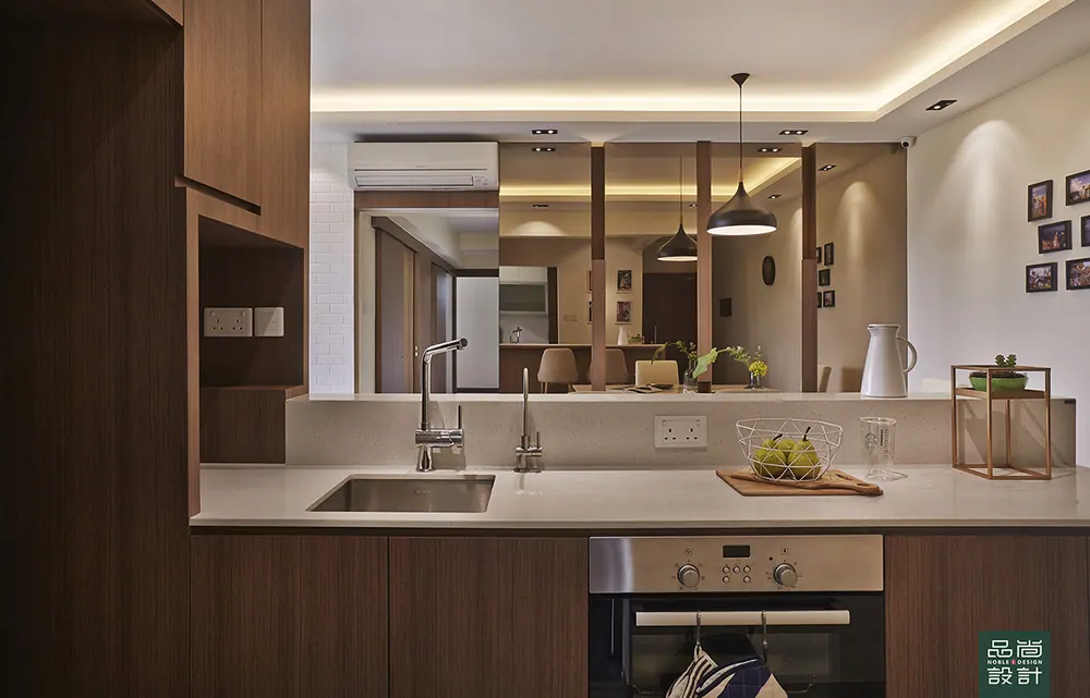 Kitchen in Fortune Jade 3 Bedroom — interior by Noble Interior Design