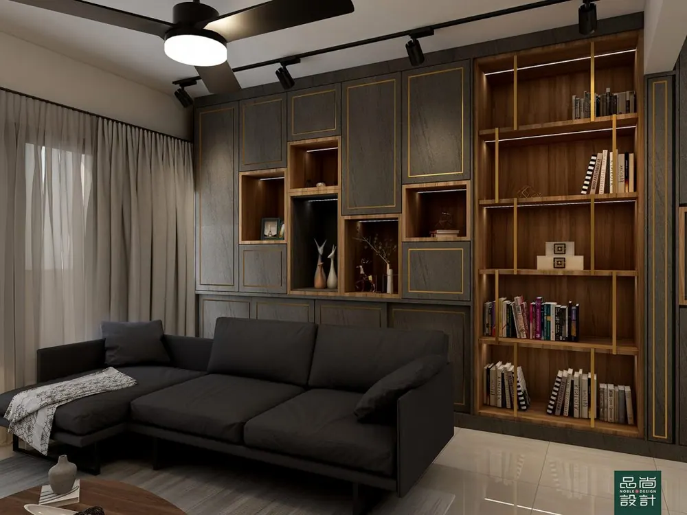 Living room in Gem Residences 3 Bedroom — interior by Noble Interior Design