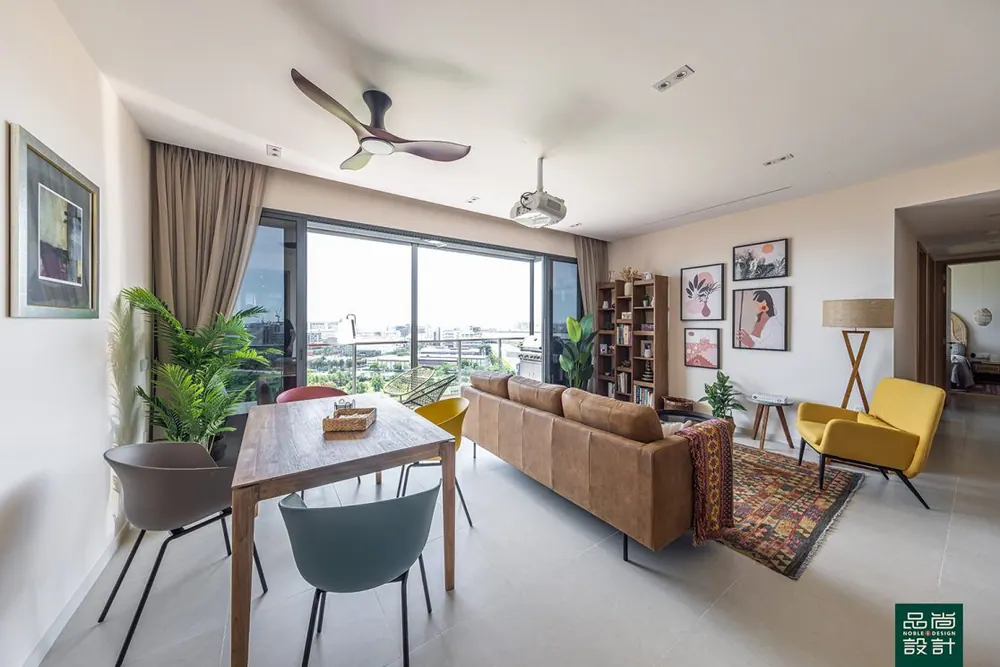 Living room in Twin VEW 4 Bedroom — interior by Noble Interior Design