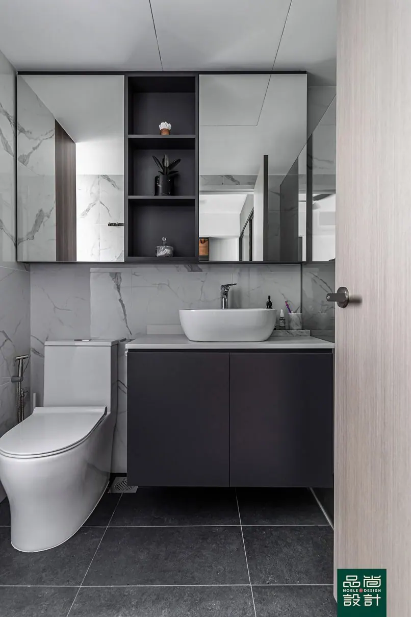 Bathroom in Dunman Place 3 Bedroom — interior by Noble Interior Design