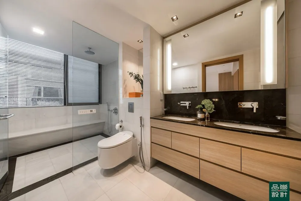 Bathroom in Hillcrest Villa — interior by Noble Interior Design