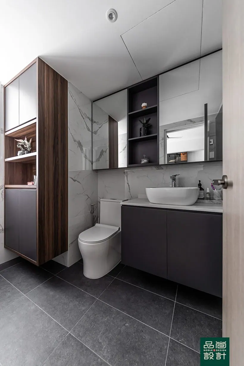 Bathroom in Dunman Place 3 Bedroom — interior by Noble Interior Design