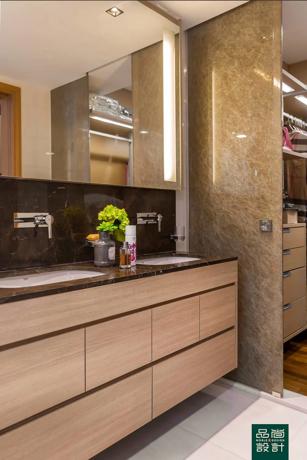 Bathroom in Hillcrest Villa — interior by Noble Interior Design