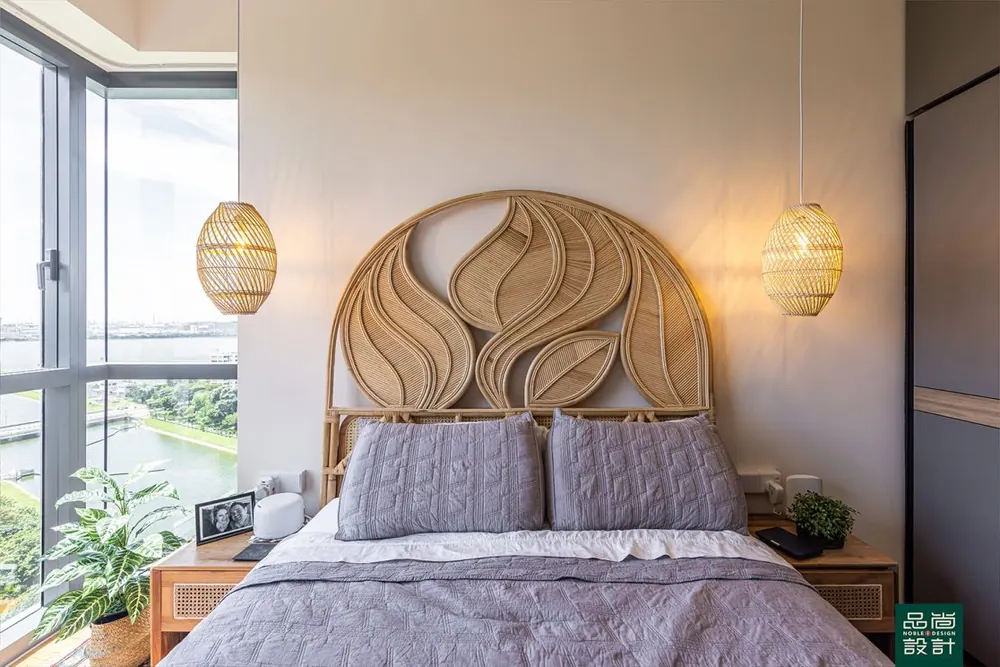 Master bedroom in Twin VEW 4 Bedroom — interior by Noble Interior Design