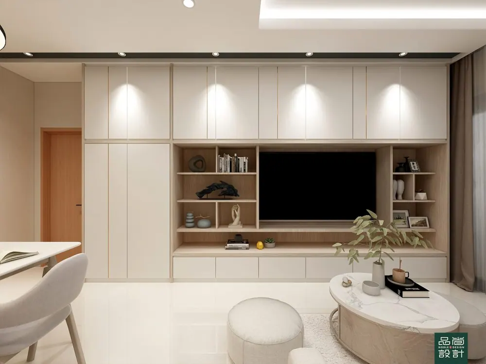 Living room in Hundred Palms Residences 3 Bedroom — interior by Noble Interior Design
