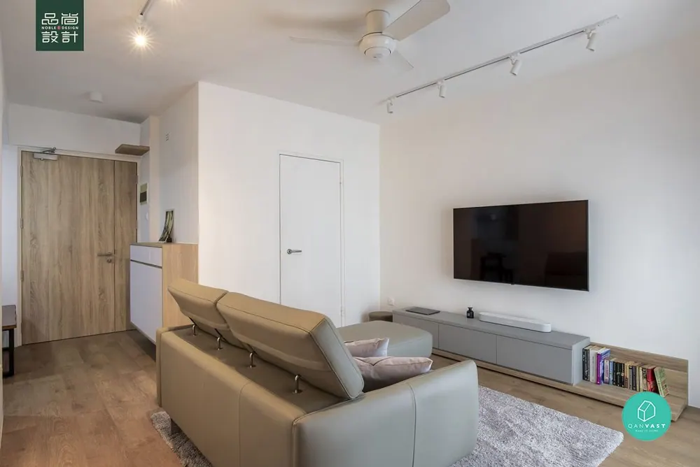 Living room in Farrer Park View 3-room — interior by Noble Interior Design