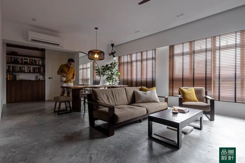 Living room in GreenVerge @ Tampines 4-room — interior by Noble Interior Design